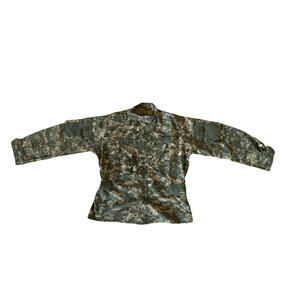 US Military Issue Army Combat Uniform ACU Camo Coat Jacket XL - Short PRE OWNED